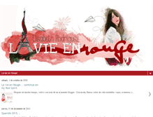 Tablet Screenshot of ellie-lavieenrouge.com